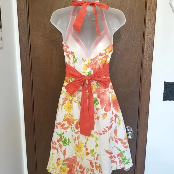 City Triangles Floral White Party Dress - Picture 6 of 8